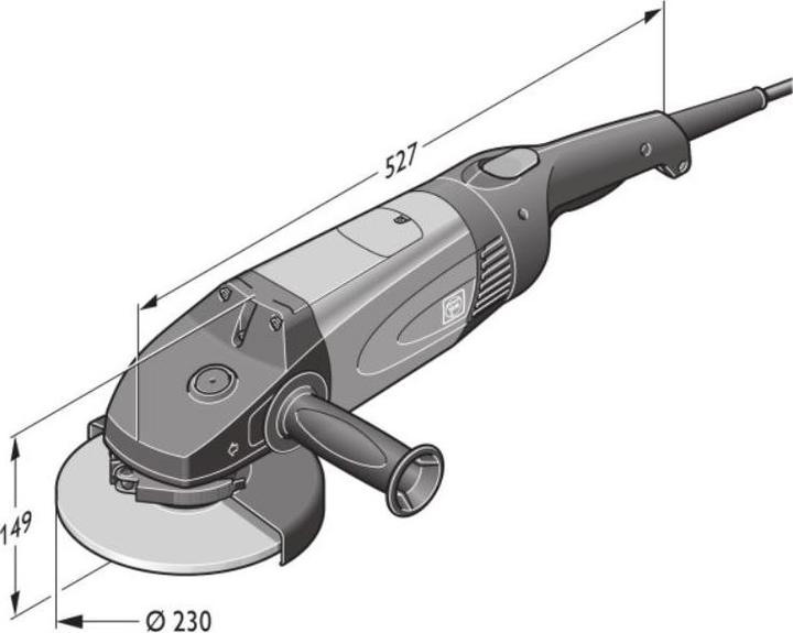 Productafbeelding Fein Haakse slijper 230 mm 2000 W (230 mm)