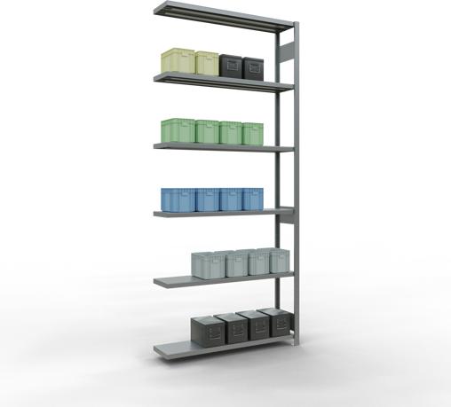 Actual product image Schulte Lagertechnik MULTIplus250 boltless add-on bay system with length bolts