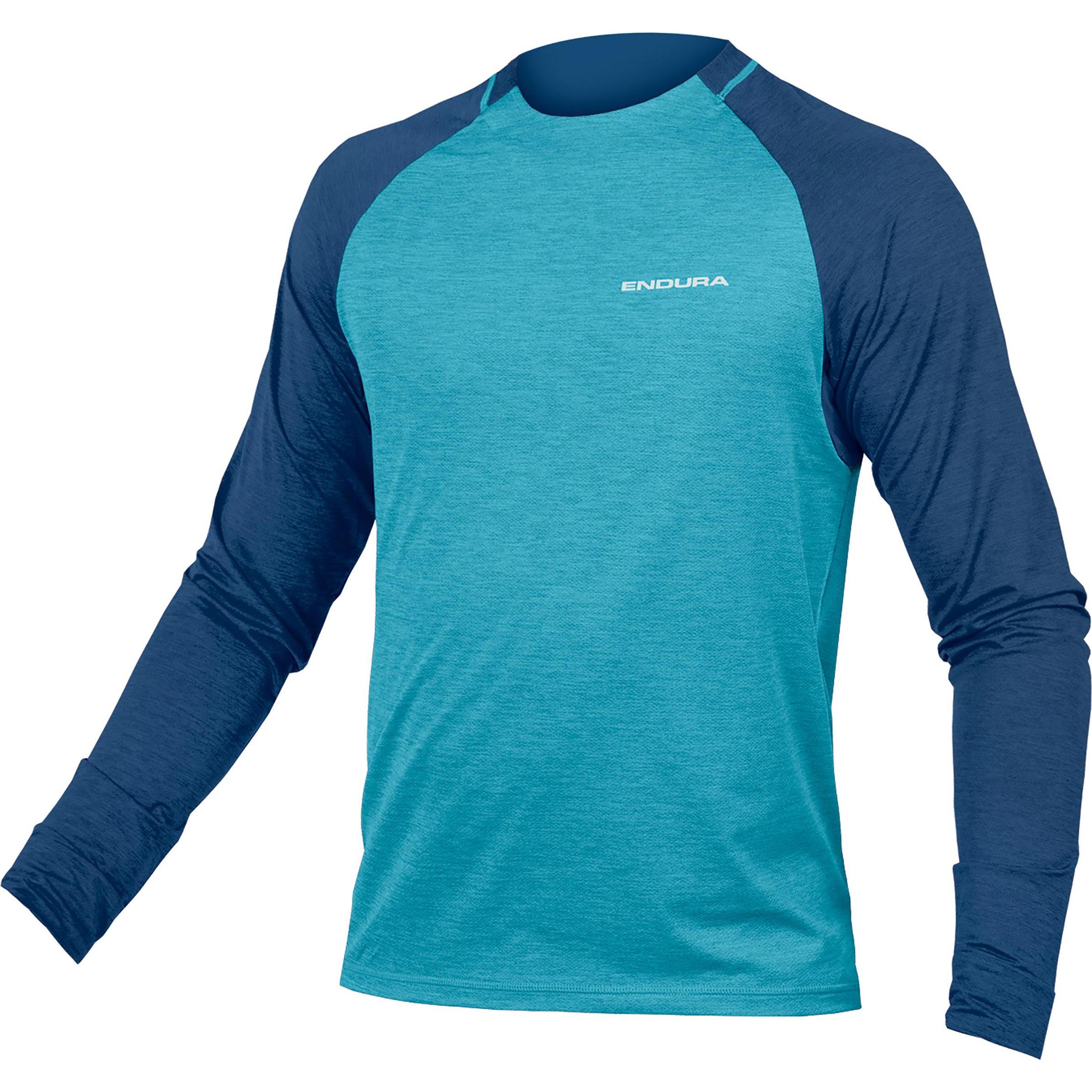 Endura, Herren, Velotrikot, SingleTrack Trikot (langarm) (L), Blau, L