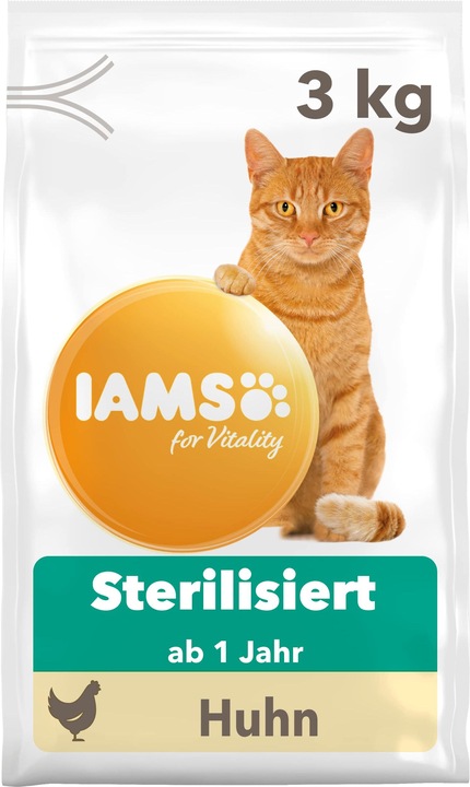 Image du produit Iams pour Vitalité Stérilisée au Poulet (Adulte, Senior, 1 pcs, 3000 g)