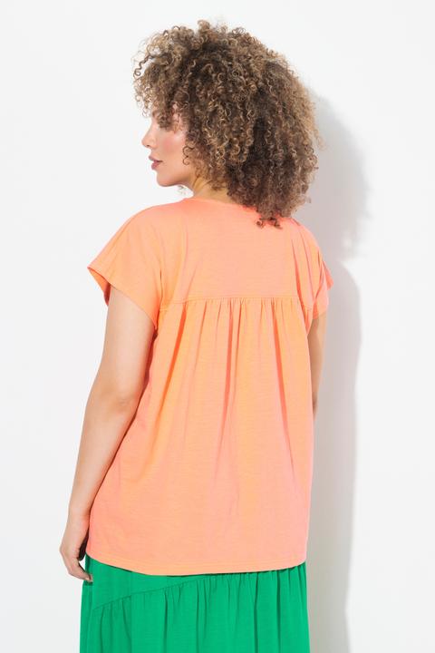Produktbild Ulla Popken T-Shirt, Schmetterling, Oversized, V-Ausschnitt, Halbarm (58)