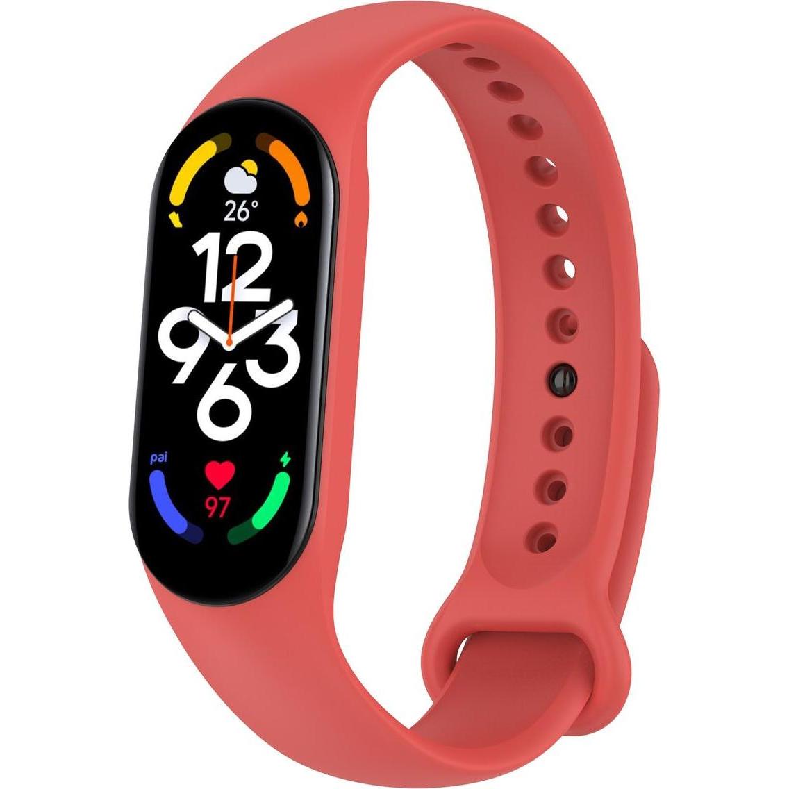 König Design Sport Ersatz Armband für Xiaomi Mi Band 5 7 6 NFC Amazfit Band 5 Loop Silikon (Silikon, Mi Band 7, Mi Band ...