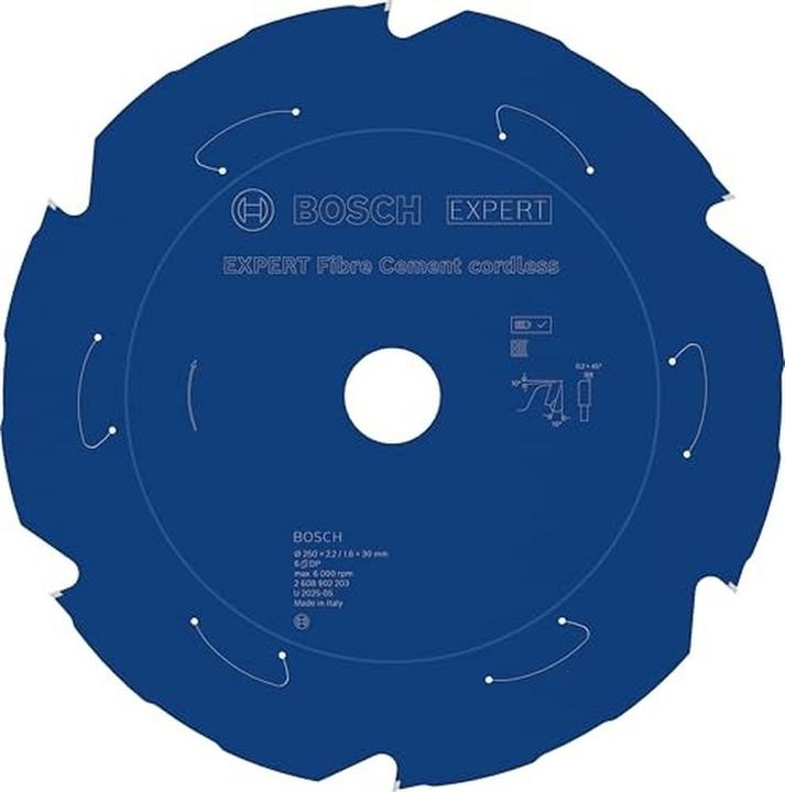 Produktbild Bosch Professional Zubehör EXPERT Fiber Cement Kreissägeblatt, 250x30 mm, T6