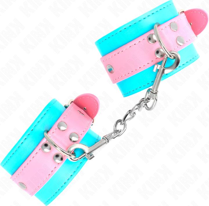 Image du produit Kink MANCHONS DE POIGNET BLEU/ROSE RÉGLABLE 16-28 CM X 5 CM