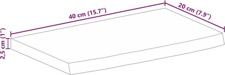 Immagine prodotto vidaXL Tischplatte (40 x 20 cm)