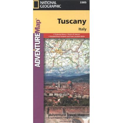 National Geogr.Advent.Maps. Tuscany, Landkarte