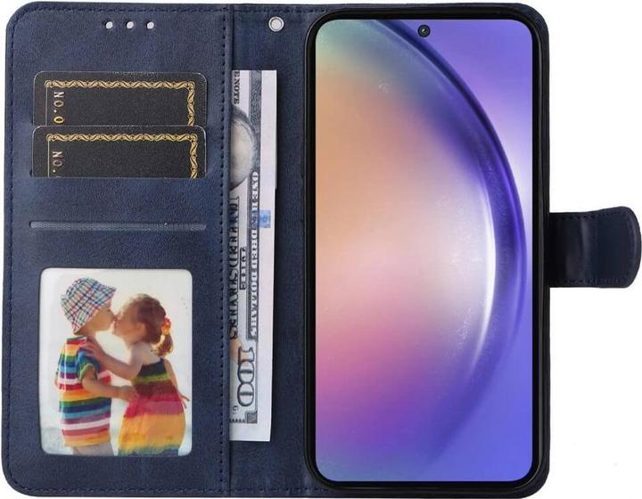 Produktbild Cover-Discount Galaxy A55 - Premium Handyhülle Etui blau (Samsung Galaxy A55)