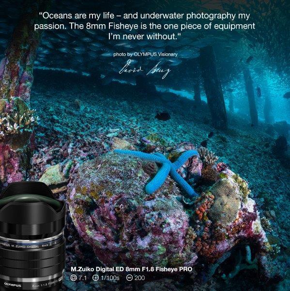 Productafbeelding Olympus OM System m.Zuiko PRO 8mm F1.8 FishEye (Micro Vier Derde, Micro Vier Derde)