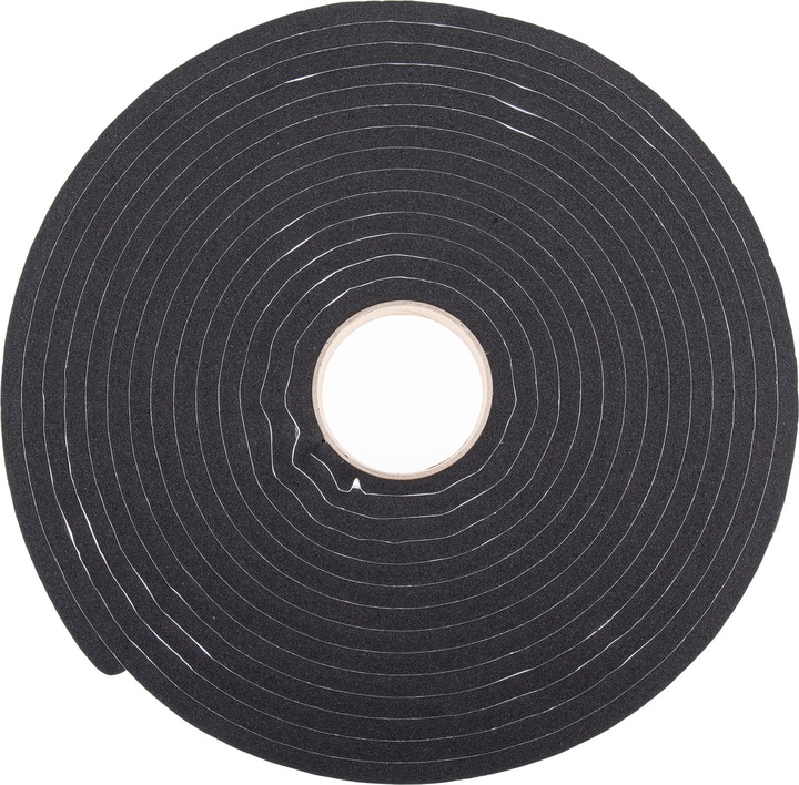 Produktbild Rs Pro PVC Schaumstoff Klebeband, Schwarz, Stärke 10mm, 25mm x 10m (25 mm)
