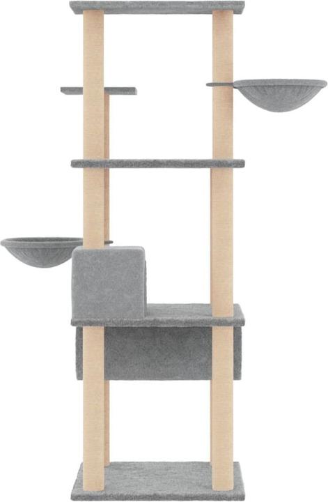 Actual product image vidaXL Kratzbaum (141 cm, Light grey)