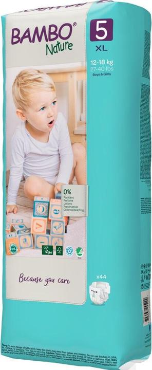 Actual product image Bambo Biowindeln Junior (Size 5, Pack, 44 Piece)