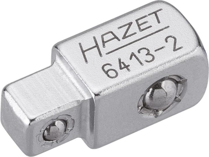 Produktbild HAZET Durchsteck-Vierkant 6413-2 ∙ Vierkant 10 mm (3/8 Zoll) ∙ Vierkant 6,3 mm (1/4 Zoll)