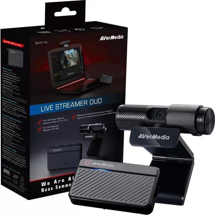 Productafbeelding AVerMedia Live Streamer DUO Streaming Kit (2.10 Mpx)