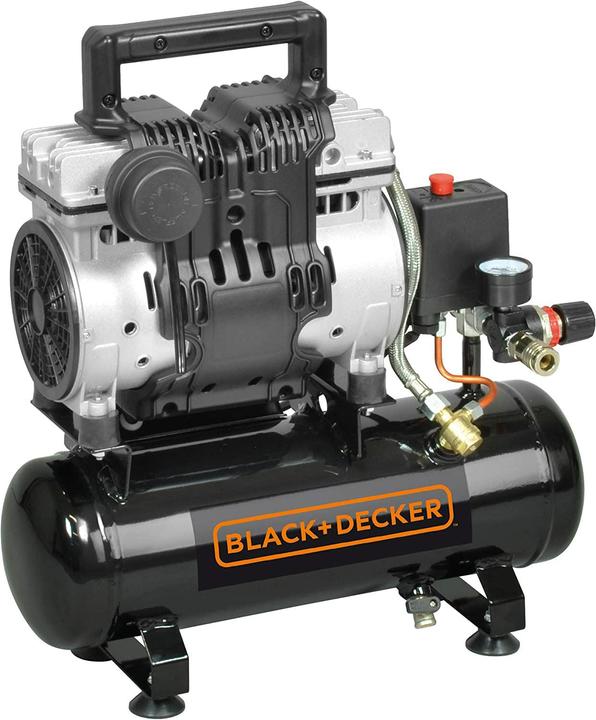 Image du produit Black & Decker BLACK&DECKER SPRĘŻARKA BEZOLEJ. 6L /1KM/ 8BAR /0,75KW / BARDZO CICHY (8 bar, 6 l)