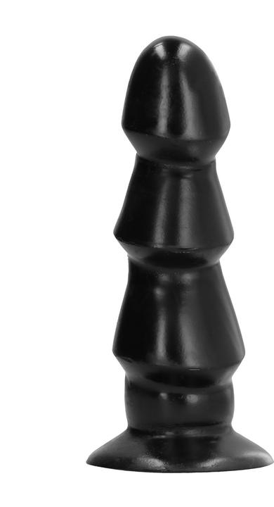 Produktbild All Black Analdildo mit Riffeln