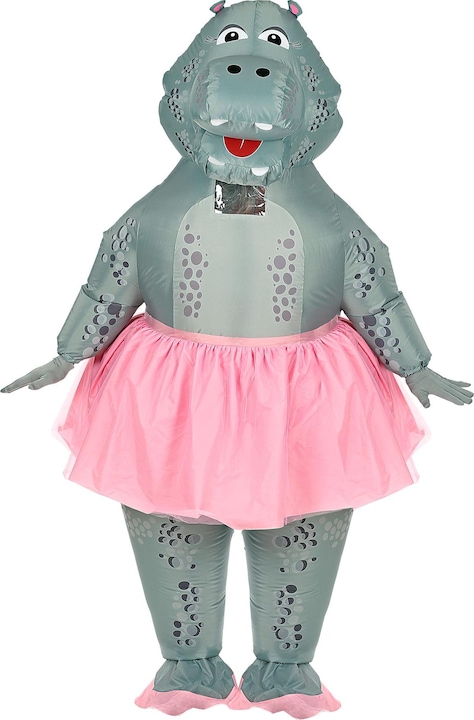 Produktbild Widmann HIPPO BALLERINA (aufblasbares Kostüm m. integriertem Gebläse & Maske), One Size Fits Most Adult (One Size)
