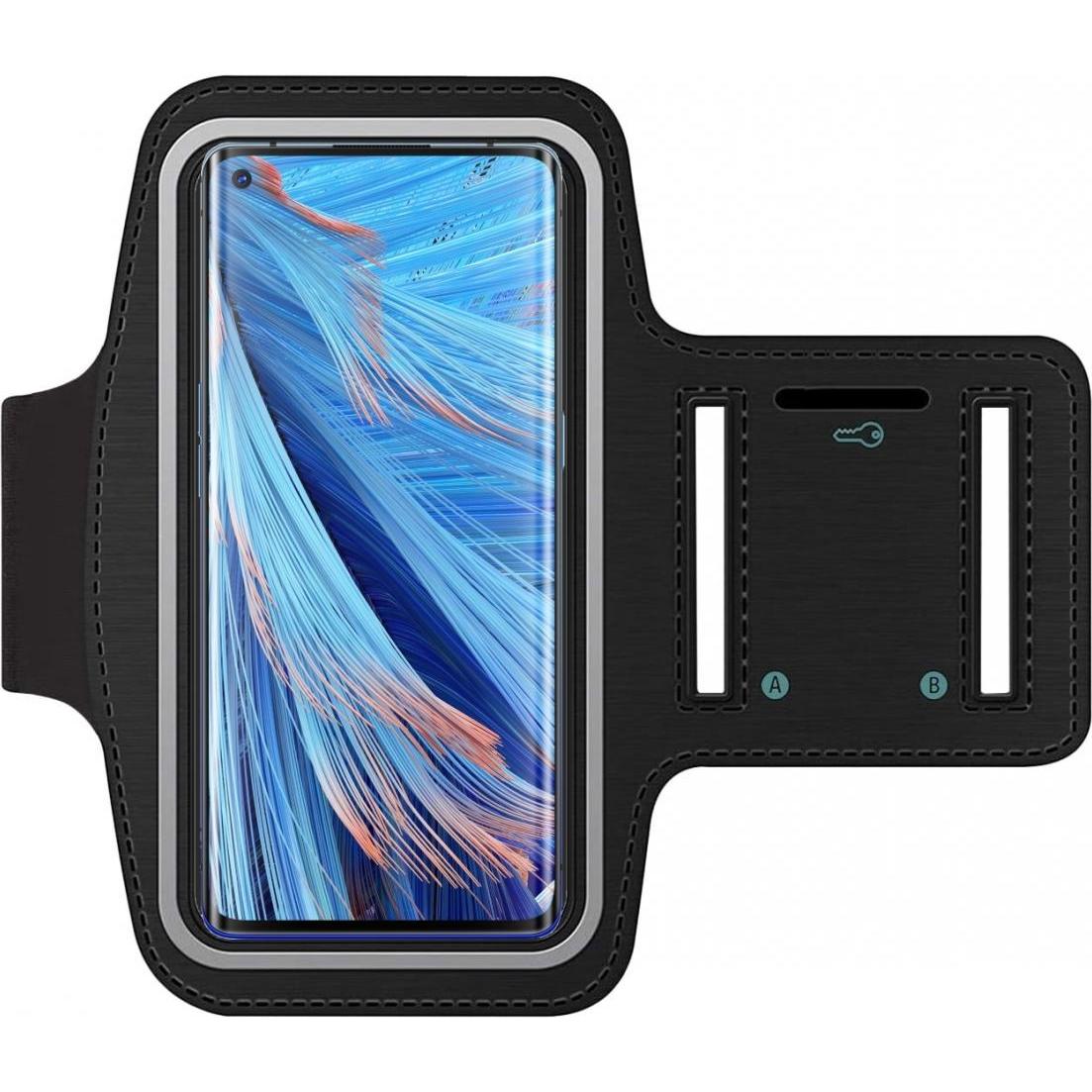 SmartFitness Oppo Find X2 Neo Handy Sport Armband, Smartphone Sportarmband, Schwarz