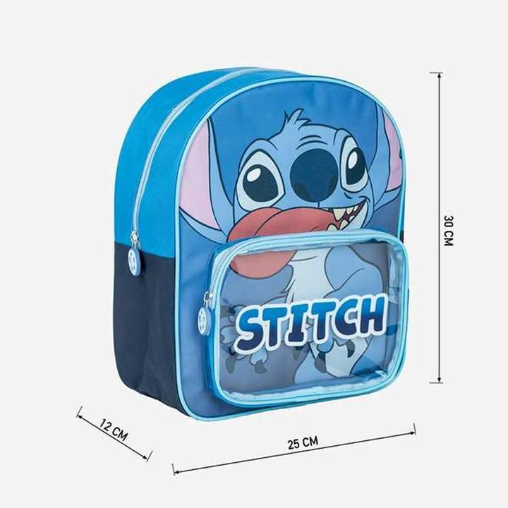 Produktbild Stitch Schulrucksack Blau 25 x 3 x 12 cm