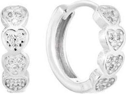 Produktbild Evolution Group Silver round earrings with hearts 11323.1 (L)