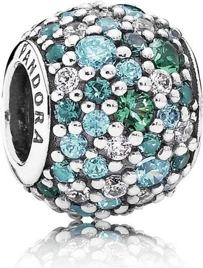 Pandora Charms/Beads Meeresmosaik Pavé-Kugel (Silber)