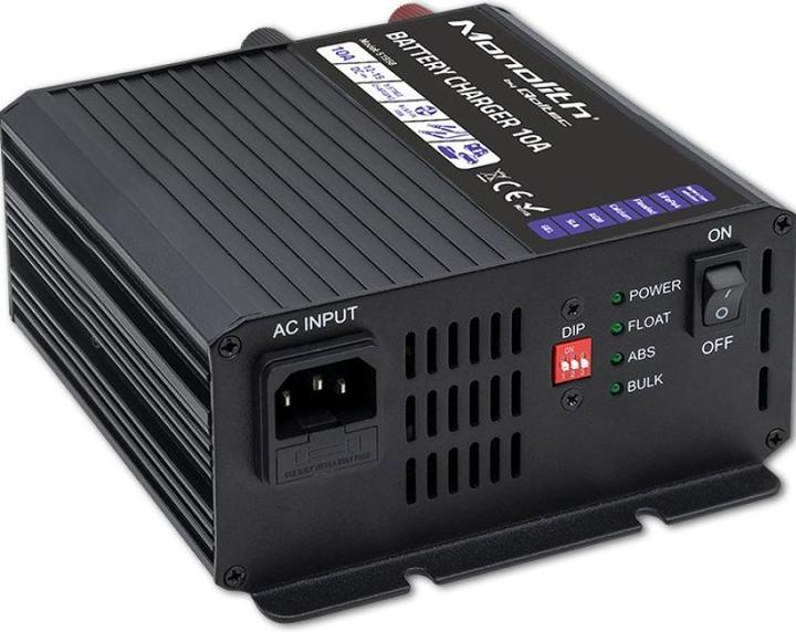 Produktbild Qoltec Inteligentna ładowarka Monolith do akumulatorów LiFePO4 AGM GEL SLA | 10A | 12V