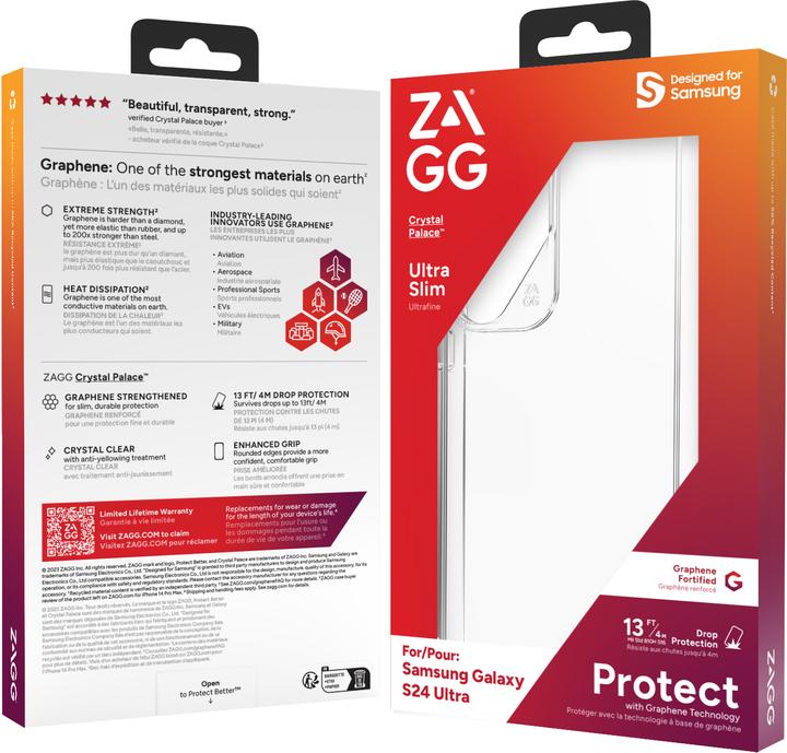 Image du produit Zagg Crystal Palace transparent (Samsung Galaxy S24 Ultra)