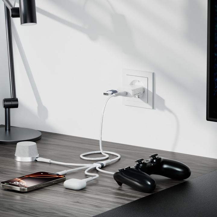 Produktbild 4smarts USB-C/A Mulit-Ladekabel 4 in 2 25 cm (0.25 m)