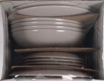 Actual product image La Mer tableware 12 pieces arzua monaco glossy gray (12 x)