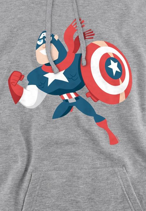 Produktbild Captain America Holiday Outfit Kapuzenpullover (S)