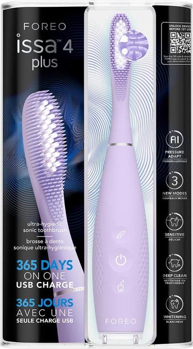 Image du produit Foreo issa™ 4 Plus (Electric Toothbrush, Lavender, 1 unit)