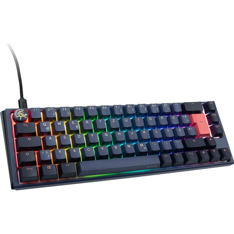 Ducky One 3 Cosmic Blue SF Gaming Tastatur, RGB LED - MX-Speed-Silver (DE, Kabelgebunden), Tastatur, Blau