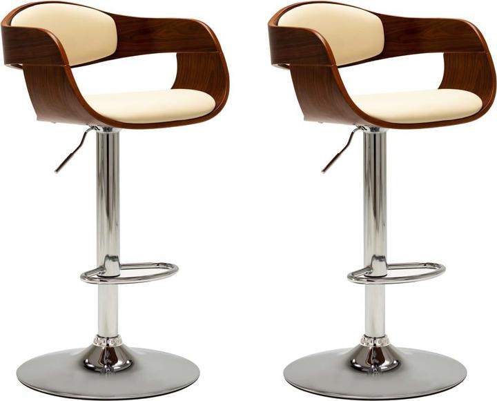 Cream-coloured and brown