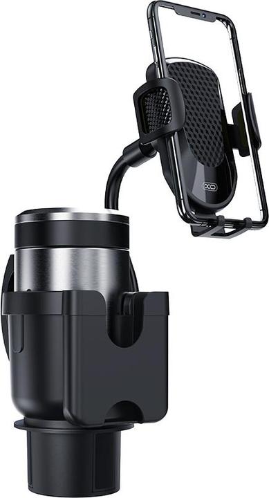 Productafbeelding xO autohouder C140 zwart naar de bekerhouder