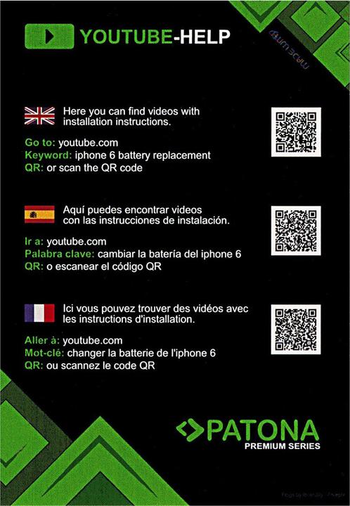 Produktbild Patona Premium Battery