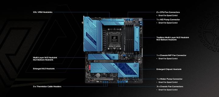 Productafbeelding AsRock X870E Taichi Lite AM5 (AM5, AMD X870E, E-ATX)