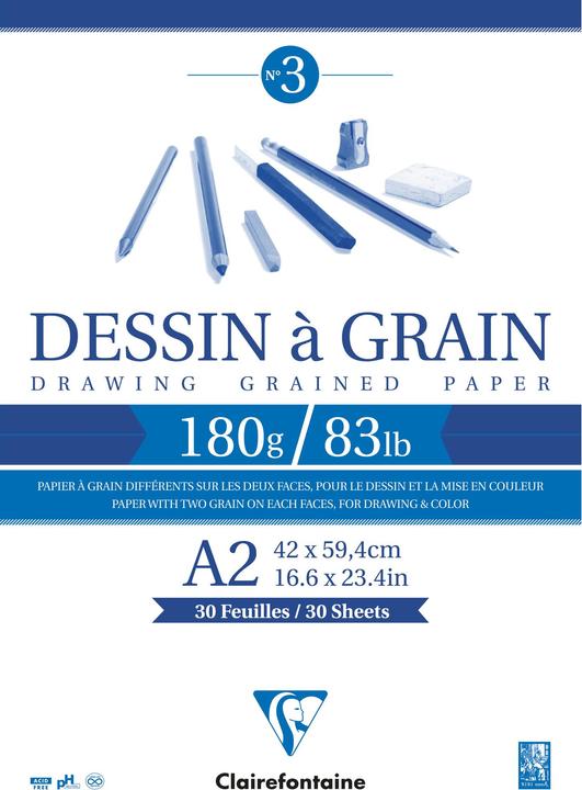 Image du produit Clairefontaine Papier à dessin (A2, Blanc, Couverture souple)