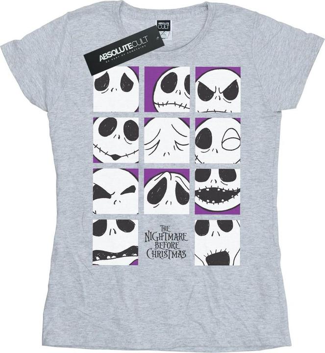 Produktbild Disney Nightmare Before Christmas Many Faces Of Jack Squares TShirt (L)