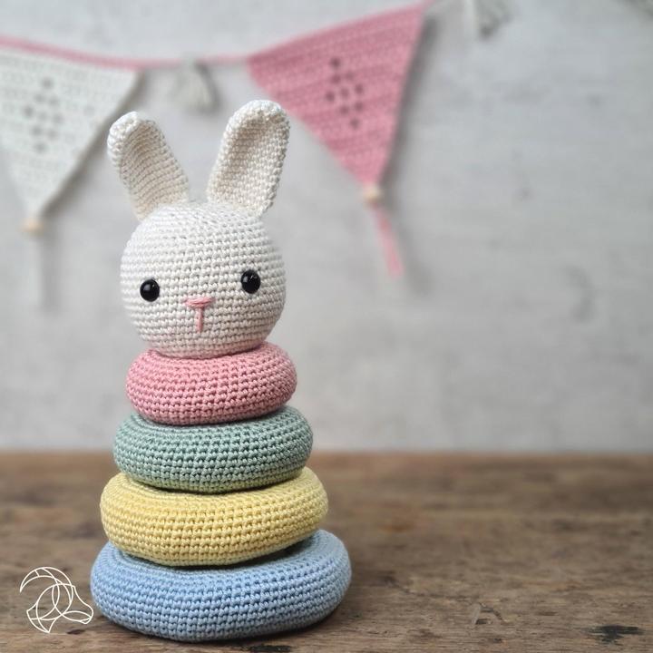 Actual product image Hardicraft Rabbit Stacking Tower - Crochet Set