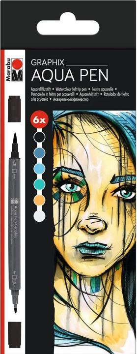 Marabu Fiber pen Aqua Pen Graphix Metropolitan, pieces Galaxus
