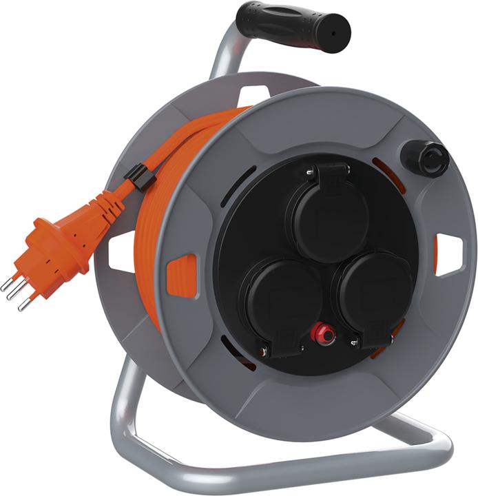 Image du produit Steffen Kunststoff Kabelrolle 3xT13 IP55 SteffenFLEX PUR 3x1mm² 40m gr/sw (40 m, 1 mm²² mm)