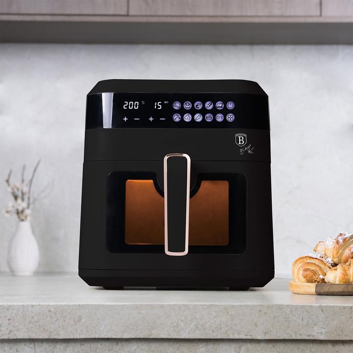 Immagine prodotto BerlingerHaus BH9446 Friggitrice ad aria, 6,3L, finestra visibile Black Rose CollectionMona