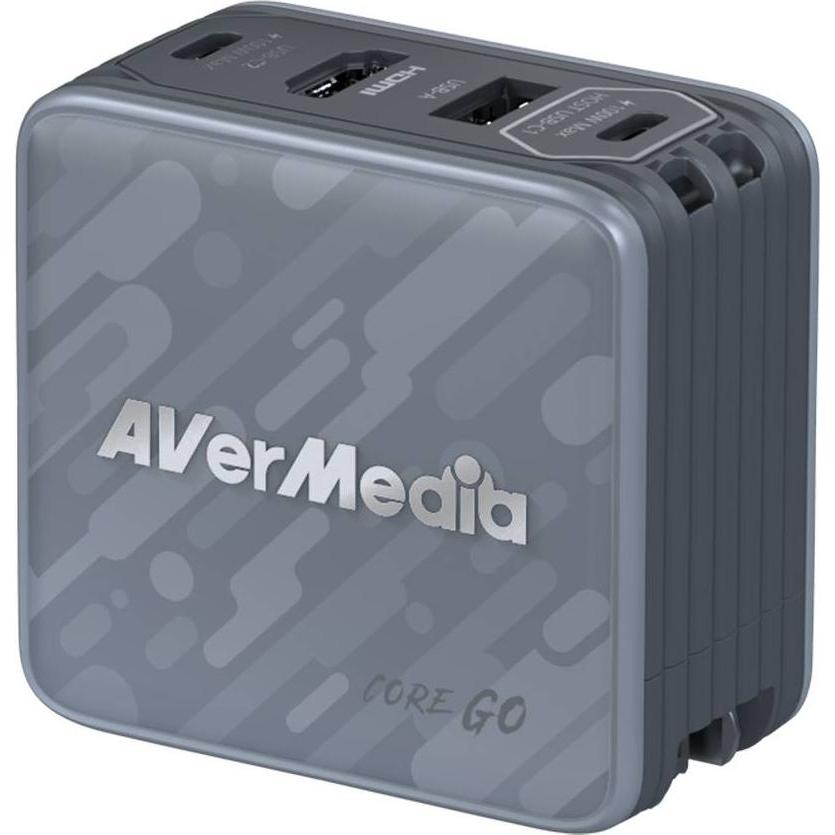 AVerMedia Ladedock, Core GO (GC313) Black, 100W GaN, HDMI, Konferenzgerät Zubehör