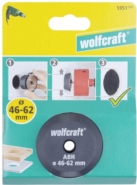 Produktbild wolfcraft 1 Aufbohrhilfe Ø46-62mm (46 mm)