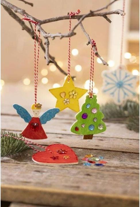 Produktbild Creativ Company Bastelset Weihnachtsanhänger zum Ausmalen