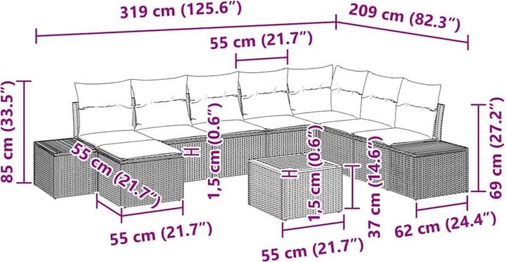 Produktbild vidaXL Will