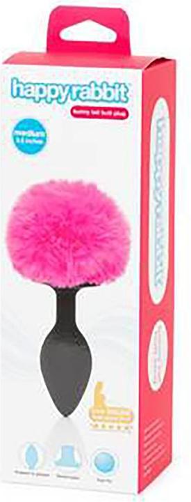 Image du produit Happy Rabbit Non Vibrating Butt Plug Medium Noir/Rose