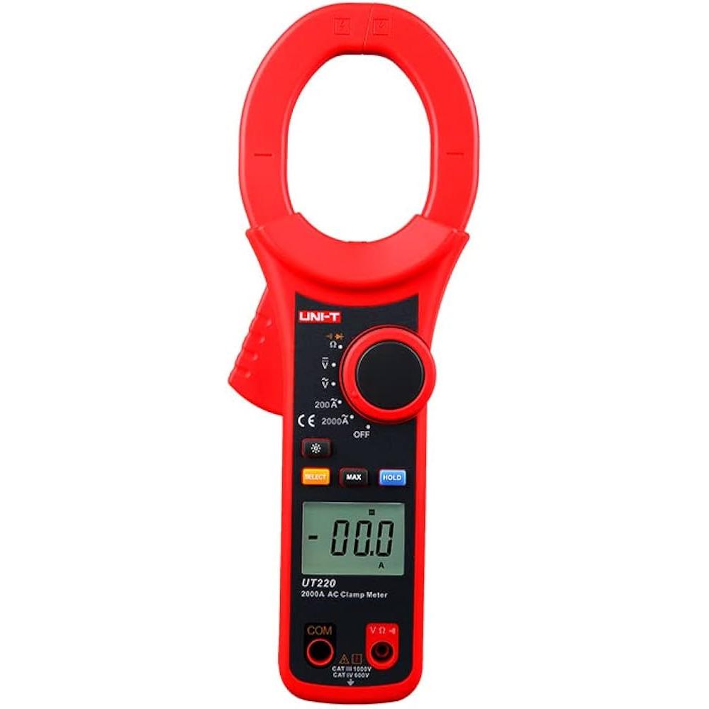Uni-T, Multimetro, Augstas stravas digitalais klempas meritajs DC/AC 1000V/750V, AC 2000A, 20M ohm