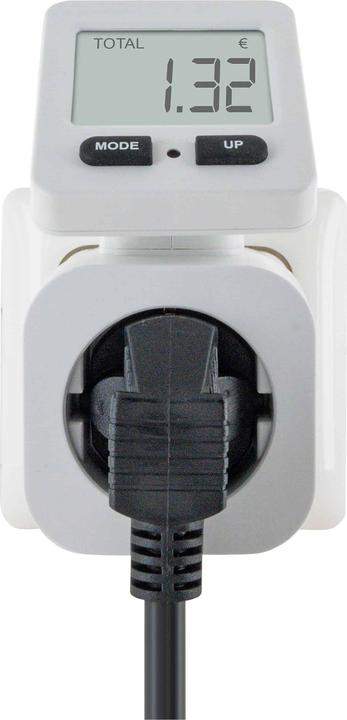 Actual product image Schwaiger Energy cost meter with flex. Display, white