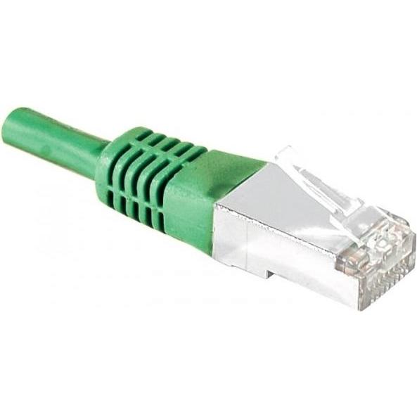 Exertis Connect Patchkabel S/FTP, PiMF, CAT.6, grün, 5,0 m Patchkabel mit besonders schmalem Knickschutz (S/FTP, CAT6, 5...