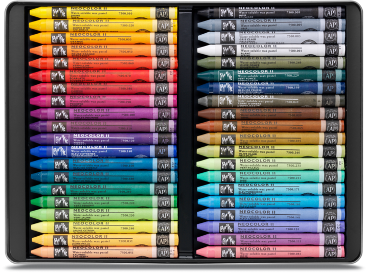 Actual product image Caran d'Ache Neocolor II Aquarelle Metallschachtel (Multicoloured, 40 x)